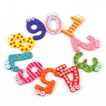 Wooden Fridge Magnet 26 Alphabet Intelligence Development Toy Kids Children Magnetic Sticker Classroom Office Whiteboard Gadget