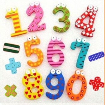 Wooden Fridge Magnet 26 Alphabet Intelligence Development Toy Kids Children Magnetic Sticker Classroom Office Whiteboard Gadget