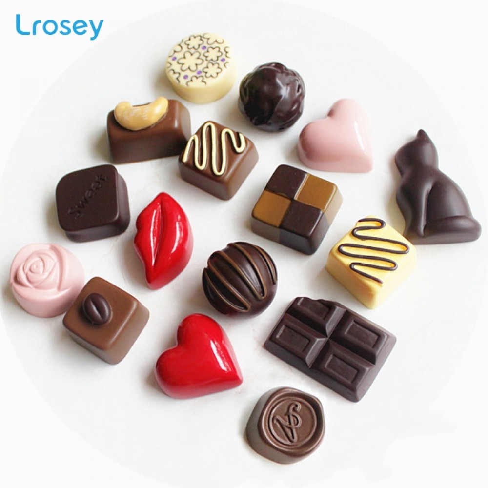 Simulation food chocolate Magnetic refrigerator sticker Home decoration accessories DIY cake message information Fridge Magnet