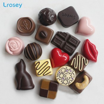 Simulation food chocolate Magnetic refrigerator sticker Home decoration accessories DIY cake message information Fridge Magnet