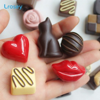 Simulation food chocolate Magnetic refrigerator sticker Home decoration accessories DIY cake message information Fridge Magnet