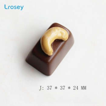 Simulation food chocolate Magnetic refrigerator sticker Home decoration accessories DIY cake message information Fridge Magnet