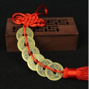 Chinese Old Copper Coins Feng Shui Mascot Ancient non-currency coins Home Decorative Coin Car Hanger Fortune Wealth Health Gift