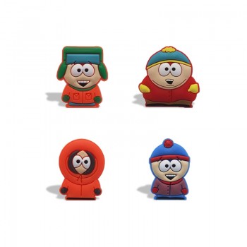 4PCS South Park Cartoon Figure Magnetic Fridge Magnet PVC Refrigerator Sticker Anime Magnet Kids Gift Home Decor Souvenir