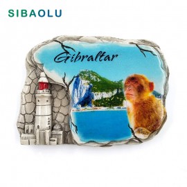 Gibraltar Travel craft fridge magnet for children souvenir tourism Resin stickers on the refrigerator Magnetic Home decor Figure