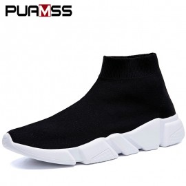 Men Sneakers Sports Walking Shoes 2018 New Male Light Breathable Socks Men and Women for Walking Shoes Large Size 35-46