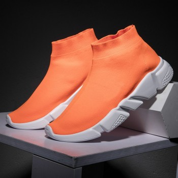 Men Sneakers Sports Walking Shoes 2018 New Male Light Breathable Socks Men and Women for Walking Shoes Large Size 35-46