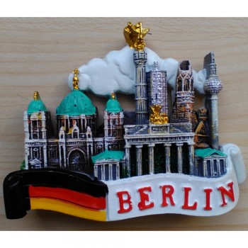 3D Berlin, Germany Attractions Memorial Handmade resin Refrigerator Fridge Magnet Home Decoration Craft Souvenir Collection NEW