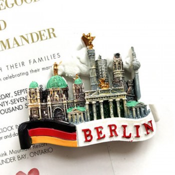 3D Berlin, Germany Attractions Memorial Handmade resin Refrigerator Fridge Magnet Home Decoration Craft Souvenir Collection NEW