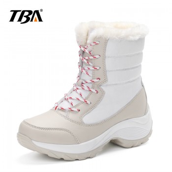 2018 TBA Snow Winter Shoes Womens Plush Warm Snow Shoes Ladies Winter Ankle Boots Female Outdoor Lightweight Snow Boots 35-41