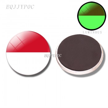 Luminous Fridge Magnet Flag 30MM Glass Refrigerator Magnet Britain, Ireland, Netherlands, Belgium, Luxembourg, France, Monaco