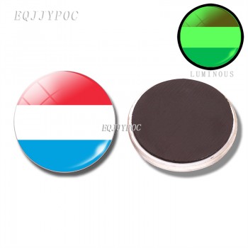 Luminous Fridge Magnet Flag 30MM Glass Refrigerator Magnet Britain, Ireland, Netherlands, Belgium, Luxembourg, France, Monaco