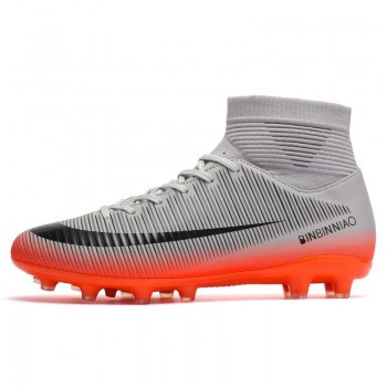 Soccer Cleats Top Fashion Soccer Boots For Sports Shoes Outdoor Boys Football Shoes/ Boot 2018 High Ankle Original Zapatillas