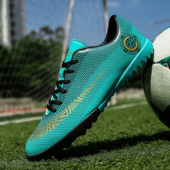 2018 Men Soccer Shoes High Quality Cheap Boys Soccer Shoes Breathable Long Spikes Kids Football Boots Chuteira Futebol