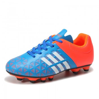 2018 Boys Kids Football Boots FG Soccer Shoes for Children PU Leather Man Soccer Cleats Shoes Women Chaussures De Football Homme