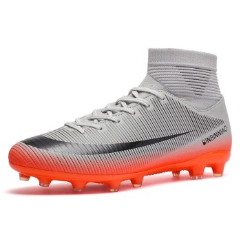 ZHENZU Outdoor Men Soccer Shoes Kids Boys Cleats Football Boots Long Spikes Sport Sneakers Size 35-44 scarpe da calcio