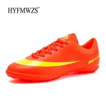 HYFMWZS Indoor Superfly Breathable Chuteira Futebol High Quality Cheap Men Soccer Shoes Superfly Original TF Kids Football Boots