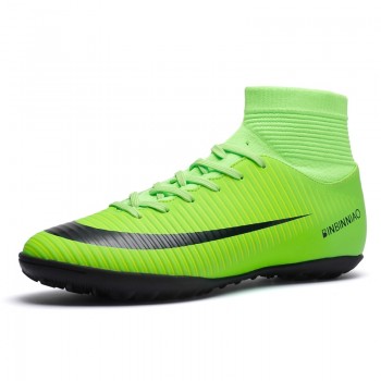 Men Soccer Shoes With Socks High Ankle Football Boots Boys Indoor Soccer Cleats Zapatillas de Deporte Mujer Football Masculino