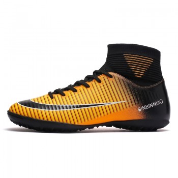 Men Soccer Shoes With Socks High Ankle Football Boots Boys Indoor Soccer Cleats Zapatillas de Deporte Mujer Football Masculino