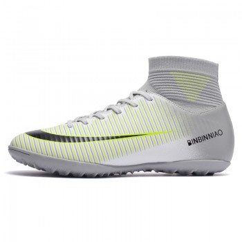 Men Soccer Shoes With Socks High Ankle Football Boots Boys Indoor Soccer Cleats Zapatillas de Deporte Mujer Football Masculino