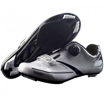 BOODUN Mens Cycling Shoes Road Bike Shoes Mountain Bike Bicycle MTB Shoes Reflective Cycle Sneaker Triathlon Racing Shoes