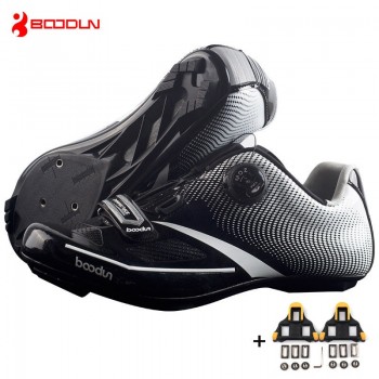 BOODUN 2018 Ultralight  Self-Locking Pro Mens Cycling Shoes Road Bike Triathlon Shoes Bicycle Lock Sneakers Zapatillas Ciclismo