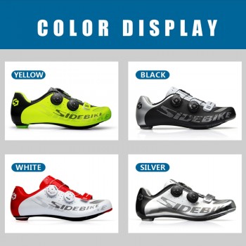 sidebike carbon road cycling shoes men racing shoes road bike ultralight self-locking bicycle sneakers breathable professional