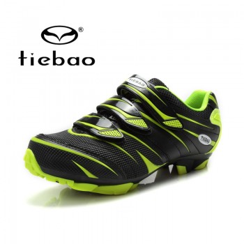 TIEBAO Road Racing TPU Soles Mountain Bike Shoes Men Bicycle Cycling Sport Breathable Triathlon Athletic MTB Shoes Cycling Shoes