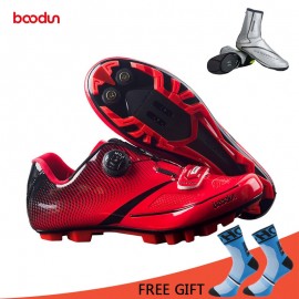 Boodun Breathable Professional Self-Locking Cycling Shoes MTB Bicycle Shoes Non-Slip Bike Racing Shoes Sapatos de ciclismo