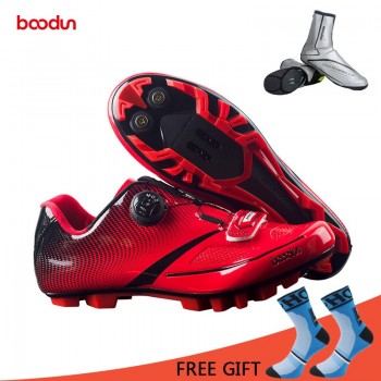 Boodun Breathable Professional Self-Locking Cycling Shoes MTB Bicycle Shoes Non-Slip Bike Racing Shoes Sapatos de ciclismo