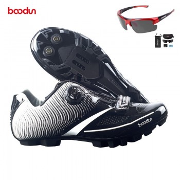 Boodun Breathable Professional Self-Locking Cycling Shoes MTB Bicycle Shoes Non-Slip Bike Racing Shoes Sapatos de ciclismo