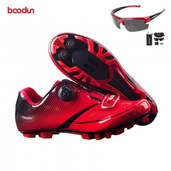 Boodun Breathable Professional Self-Locking Cycling Shoes MTB Bicycle Shoes Non-Slip Bike Racing Shoes Sapatos de ciclismo