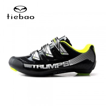 2018 TIEBAO Road Bike Shoes Professional Triathlon Riding Team Self-Locking Bike Road Riding Equipment Athletic Cycling Shoes