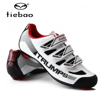 2018 TIEBAO Road Bike Shoes Professional Triathlon Riding Team Self-Locking Bike Road Riding Equipment Athletic Cycling Shoes