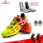 Tiebao Road Cycling Shoes Men Women Racing Bike Shoes Self-Locking Sneakers Breathable Professional Athletic Shoes