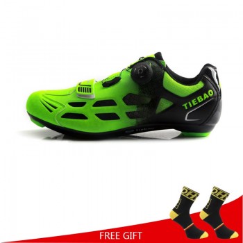 Tiebao Road Cycling Shoes Men Women Racing Bike Shoes Self-Locking Sneakers Breathable Professional Athletic Shoes