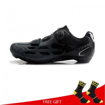 Tiebao Road Cycling Shoes Men Women Racing Bike Shoes Self-Locking Sneakers Breathable Professional Athletic Shoes