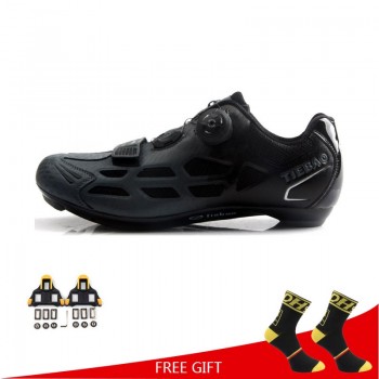 Tiebao Road Cycling Shoes Men Women Racing Bike Shoes Self-Locking Sneakers Breathable Professional Athletic Shoes