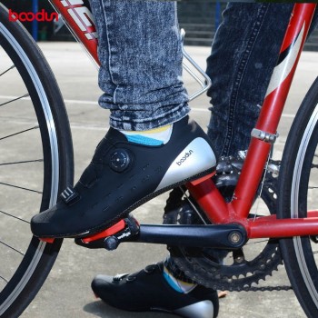 Boodun Riding Cycling Shoes Road Carbon Fiber Breathable Bicycle Shoes Athletic Racing Sneakers Bike Shoes Zapatillas Ciclismo