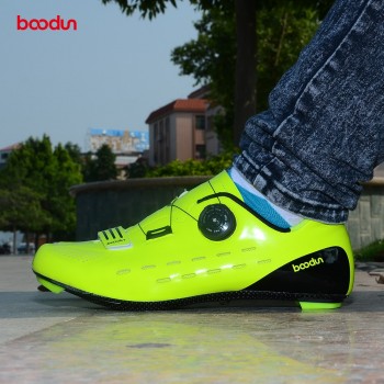 Boodun Riding Cycling Shoes Road Carbon Fiber Breathable Bicycle Shoes Athletic Racing Sneakers Bike Shoes Zapatillas Ciclismo