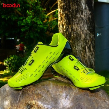 Boodun Riding Cycling Shoes Road Carbon Fiber Breathable Bicycle Shoes Athletic Racing Sneakers Bike Shoes Zapatillas Ciclismo