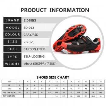 Sidebike MTB cycling shoes cycling athletic professional Cycling shoes and pedal sets including MTB pedals