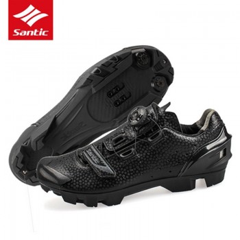 Santic MTB Cycling Shoes Men Breathable Mountain Bike Sneakers Riding Shoes Self-Locking Bicycle Sport Shoes Zapatillas Ciclismo