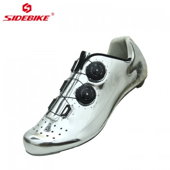 2018 NEW Professional road bike riding carbon fiber material lock shoes ultra light breathable wrapped route bicycle shoes Cheap