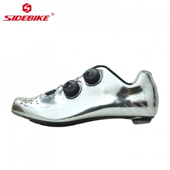 2018 NEW Professional road bike riding carbon fiber material lock shoes ultra light breathable wrapped route bicycle shoes Cheap