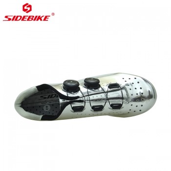 2018 NEW Professional road bike riding carbon fiber material lock shoes ultra light breathable wrapped route bicycle shoes Cheap