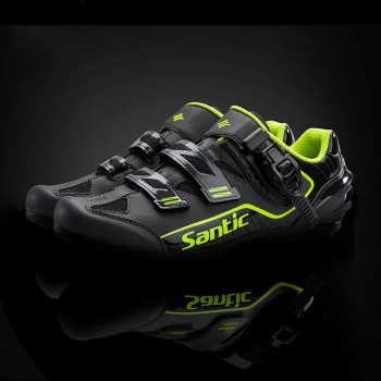 Santic 2018 New Unlocked 2 IN 1 Pro Cycling Shoes Men Road Mountain Bike Shoes Anti-slip Athletic Bicycle Shoes Racing Sneakers