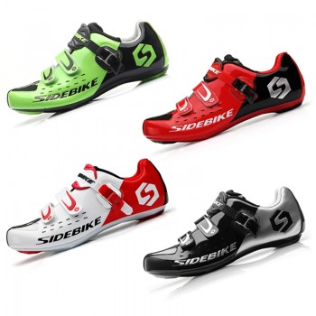 sidebike road cycling shoes men racing road bike shoes self-locking atop bicycle speakers athletic ultralight professional black