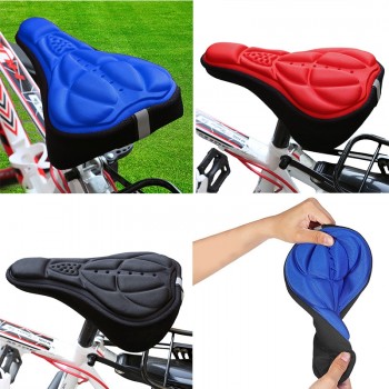 Zacro Bicycle Saddle 3D Soft Bike Seat Cover Gel Silicone Seat Cushion Cycling Saddle for Bicycle Bike Accessories