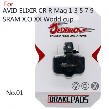 4 Pairs MTB Cycling Bike Bicycle Disc Brake Pads FOR AVID Elixir E1 /3/5/7/9 ER / CR SRAM xo xx 841 Hydraulic Wholesale JEDERLO